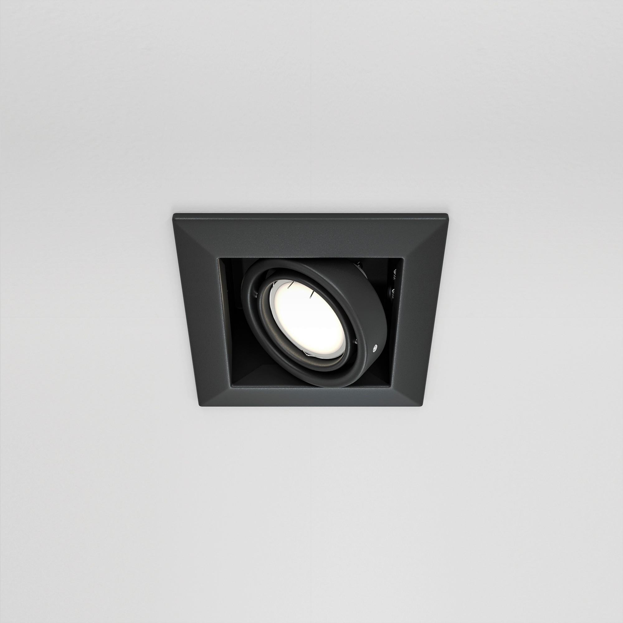 DECKENLEUCHTE    12,6/12,6/7,2 cm  - Schwarz, Trend, Metall (12,6/12,6/7,2cm) - MAYTONI