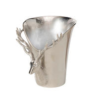 FLASCHENKÜHLER - Silberfarben, Basics, Metall (23/20,5/23cm) - Boltze Home