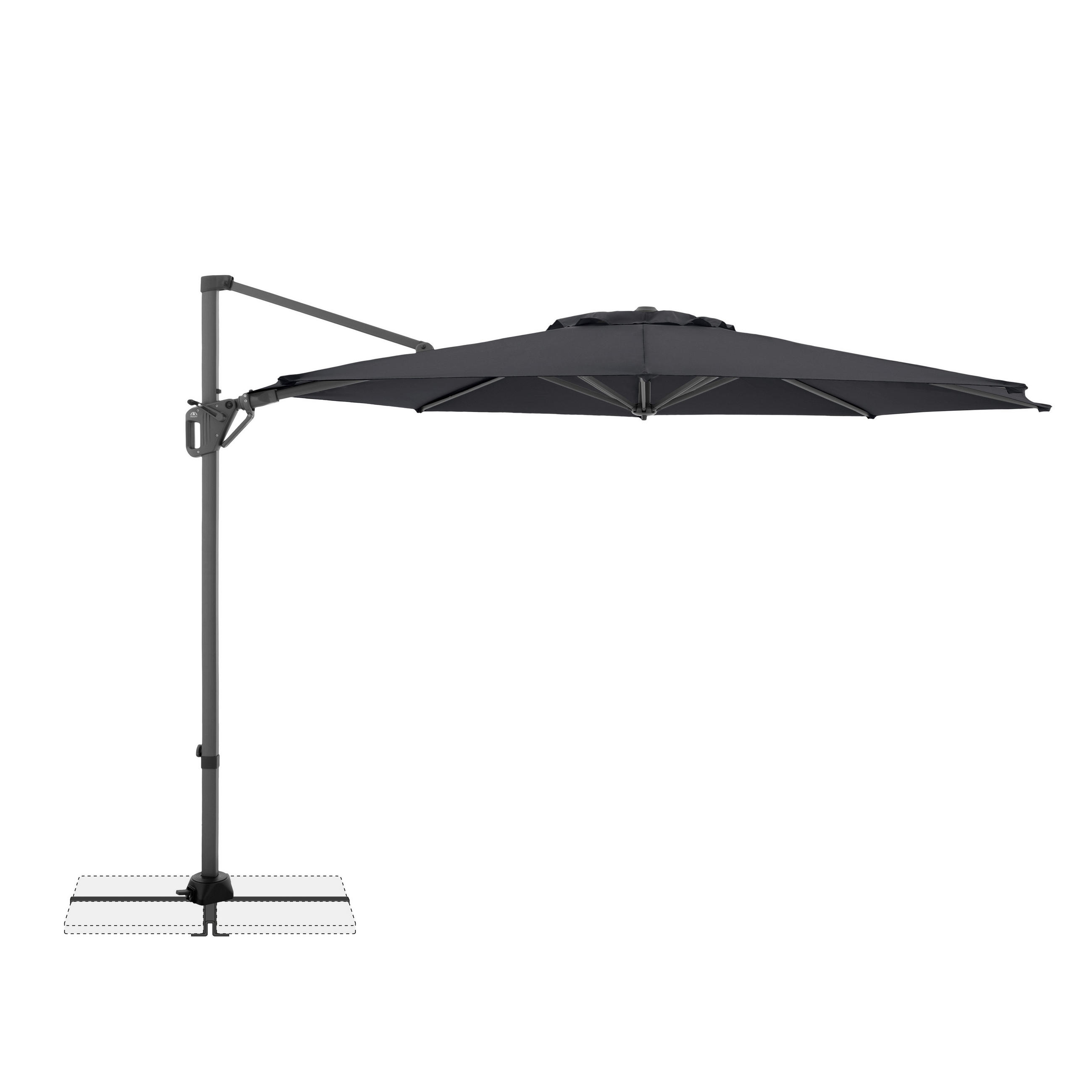 AMPELSCHIRM 310 cm Anthrazit  - Anthrazit, Basics, Textil/Metall (310cm) - Doppler