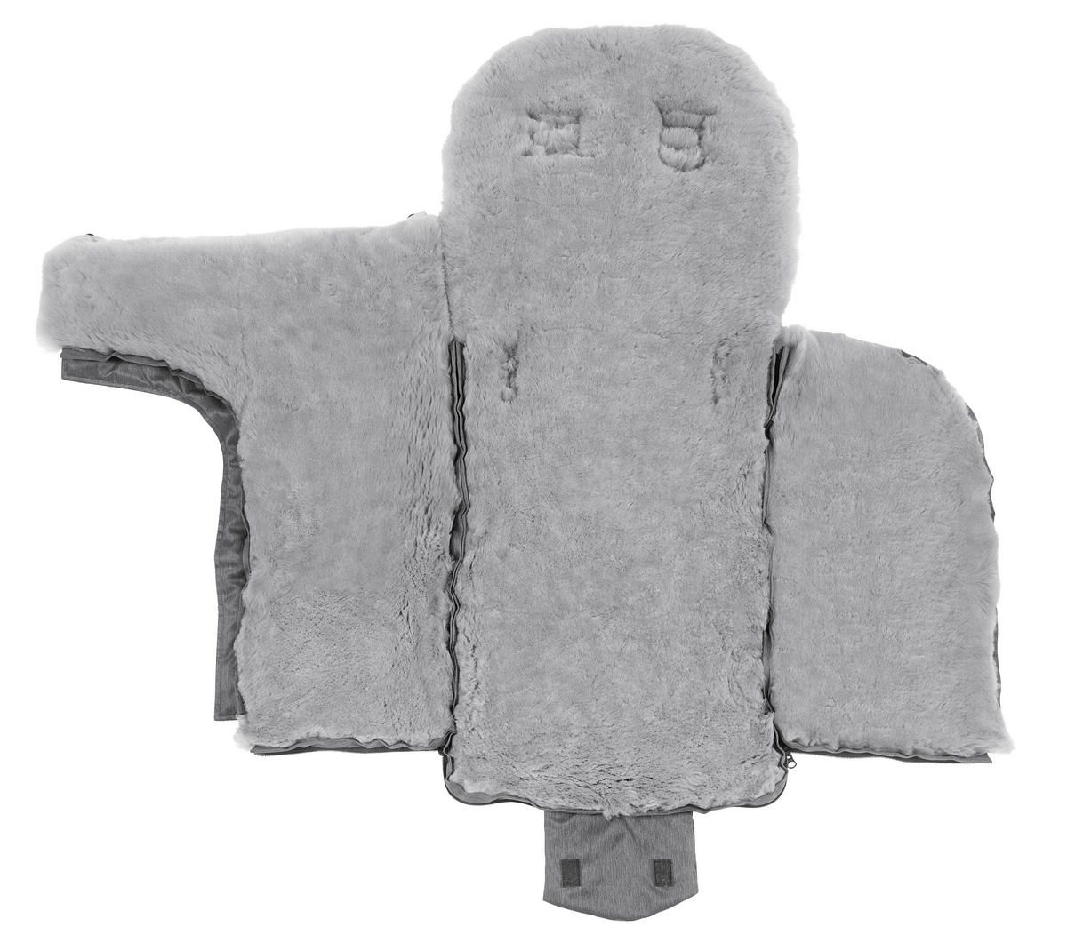 FELLSACK  - Grau, Natur, Textil (49/100cm) - Jimmylee
