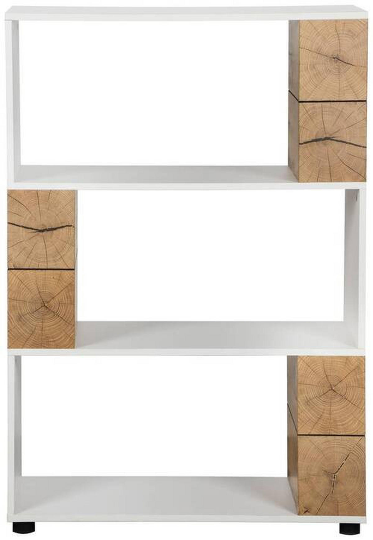 HYLLA i 80/113/40 cm vit, ekfärgad  - vit/svart, Natur, trämaterial/plast (80/113/40cm) - MID.YOU