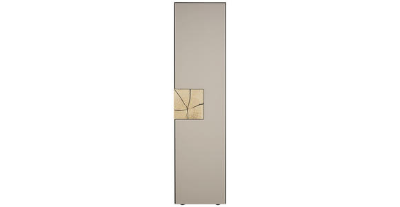SCHRANK in Eichefarben, Fango - Fango/Eichefarben, Natur, Glas/Holz (49,5/196/39cm) - Valnatura