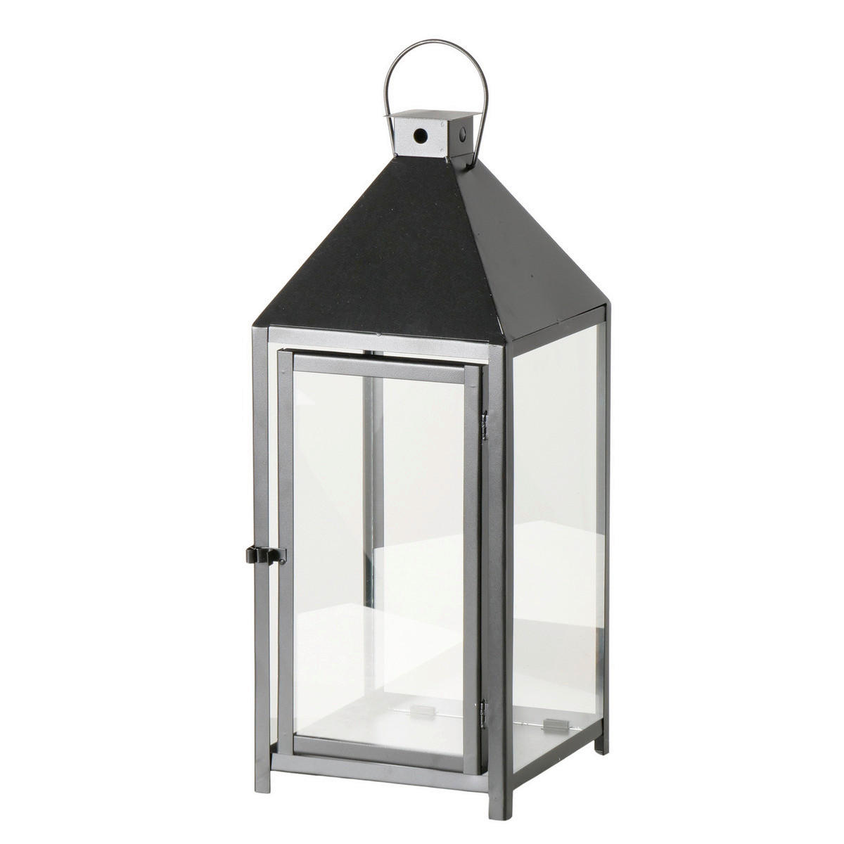 STOJAN NA SVÍČKU  sklo - černá, Basics, sklo (29/29/71cm)