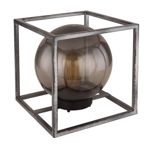 SOLARLEUCHTE 23/23/23 cm   - Schwarz/Grau, Design, Kunststoff/Metall (23/23/23cm) - Globo