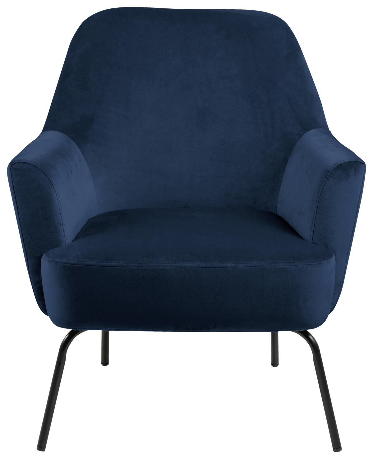 KŘESLO, textil, modrá - modrá/černá, Konvenční, kov/textil (75/83/75cm) - Livetastic
