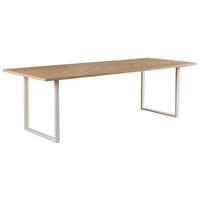 MATBORD i trä 190/95/74 cm   - ek Bianco, Modern, metall/trä (190/95/74cm) - Niels Andersson