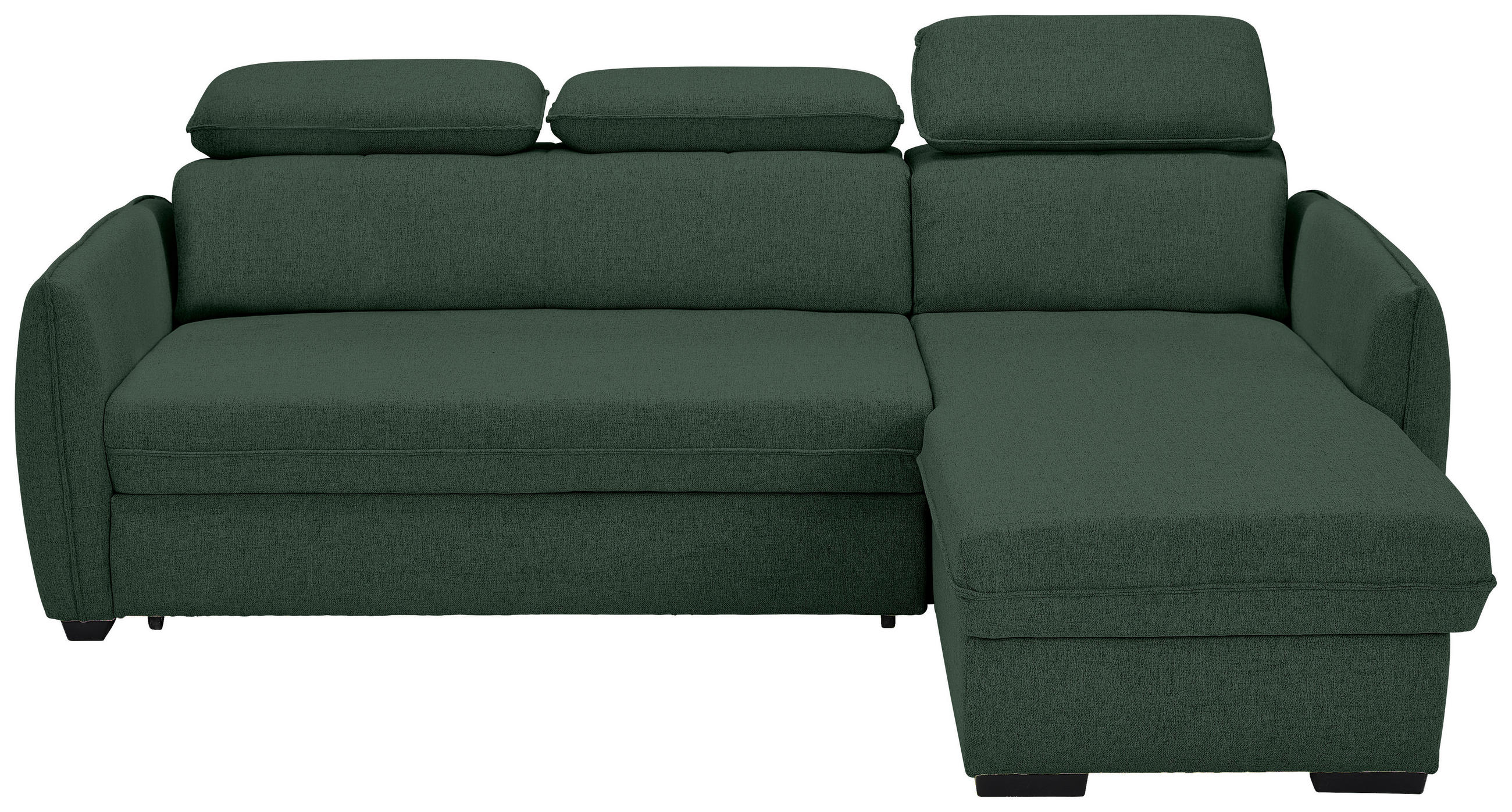 Carryhome Ecksofa Dunkelgrün 237x182 cm