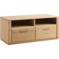 KOMODA POD TELEVIZI, jádrový buk, barvy buku, 154/54/51 cm - barvy buku/barvy nerez oceli, Design, kov/dřevo (154/54/51cm) - Livetastic