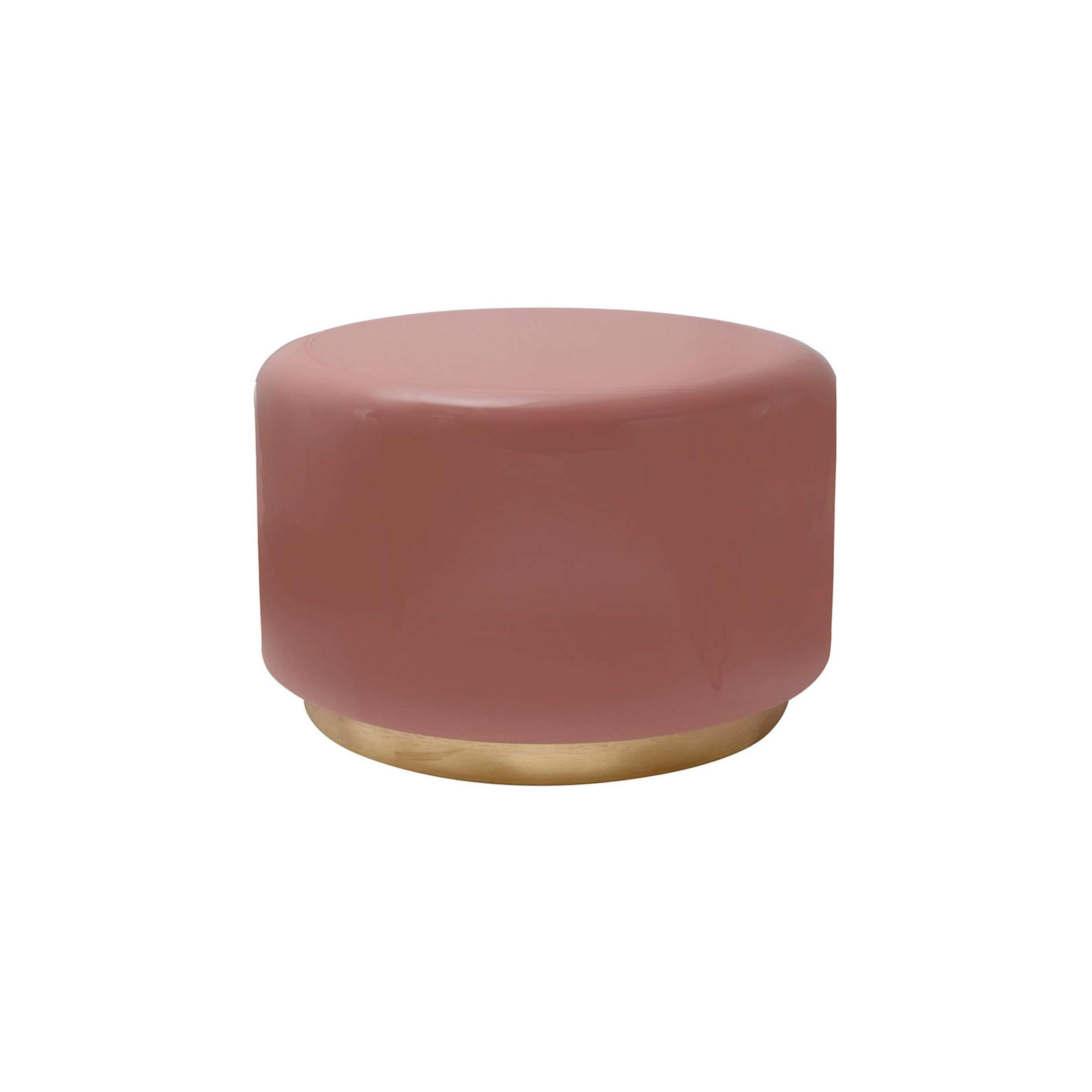 Kayoom Hocker Rosa, Gold 43 cm