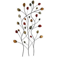 ZIDNA DEKORACIJA        54/100,5 cm   - zelena/žuta, Trend, metal (54/100,5cm) - Ambia Home