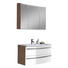 BADEZIMMER Teakfarben, Weiß - Weiß/Teakfarben, Design, Keramik (93cm) - Welnova BADEZIMMER Teakfarben, Weiß - Weiß/Teakfarben, Design, Keramik (93cm) - Welnova