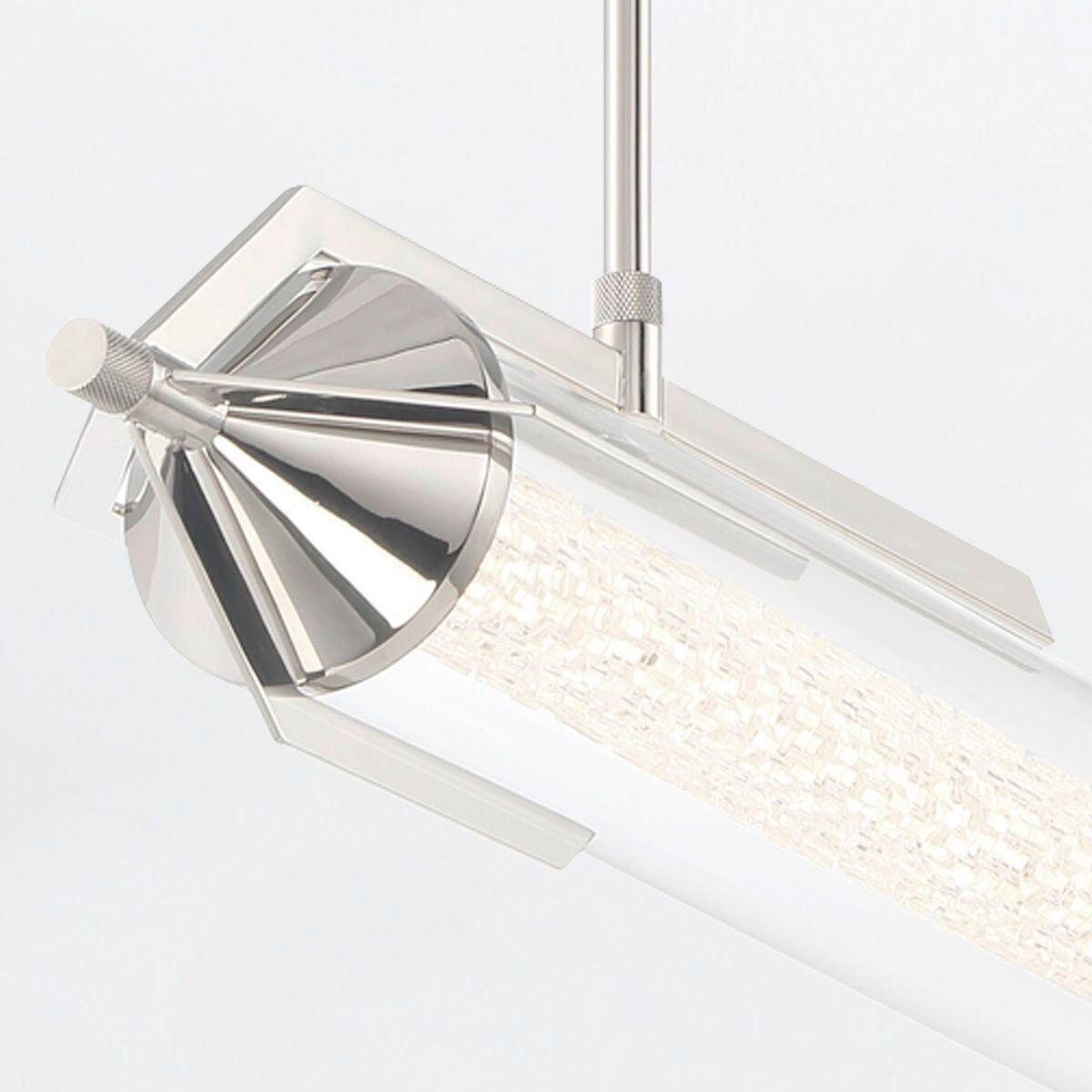 LED-HÄNGELEUCHTE 122/43,5/13,8 cm    - Chromfarben, Basics, Glas/Metall (122/43,5/13,8cm) - Elstead Lighting