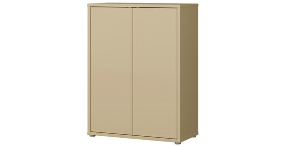 SCHUHSCHRANK Alice Springs  in 74,5/99,1/34,9 cm  - Hellgelb/Grau, MODERN, Holzwerkstoff/Kunststoff (74,5/99,1/34,9cm) - Carryhome