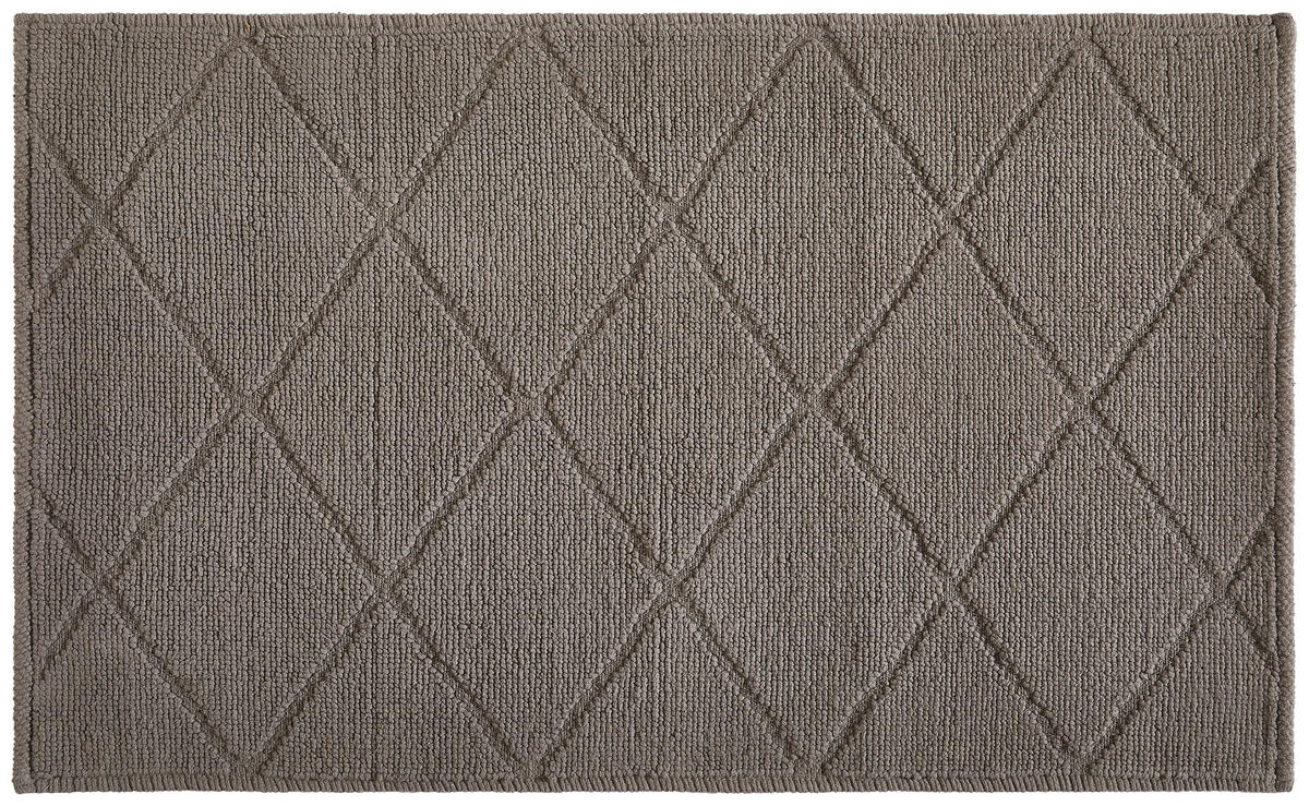 BADEMATTE Dunkelgrau 50/80 cm  - Dunkelgrau, Basics, Textil (50/80cm) - Esposa