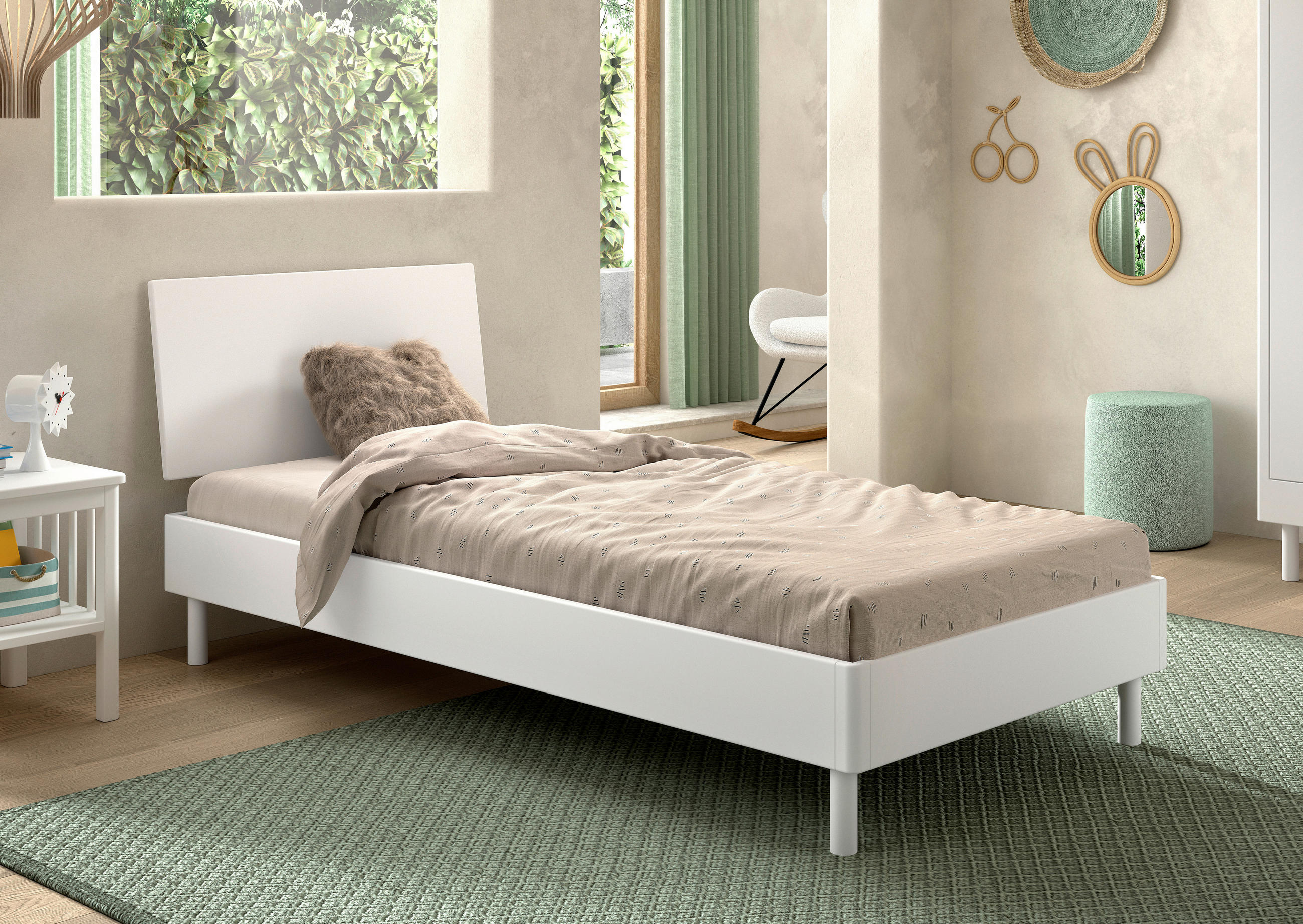 Vipack Bett Weiß 90x200 cm