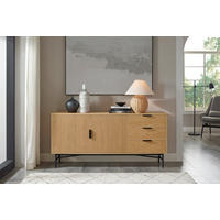 SIDEBOARD  in 160/75/40 cm  - Eichefarben/Schwarz, Design, Holz/Holzwerkstoff (160/75/40cm) - Livetastic