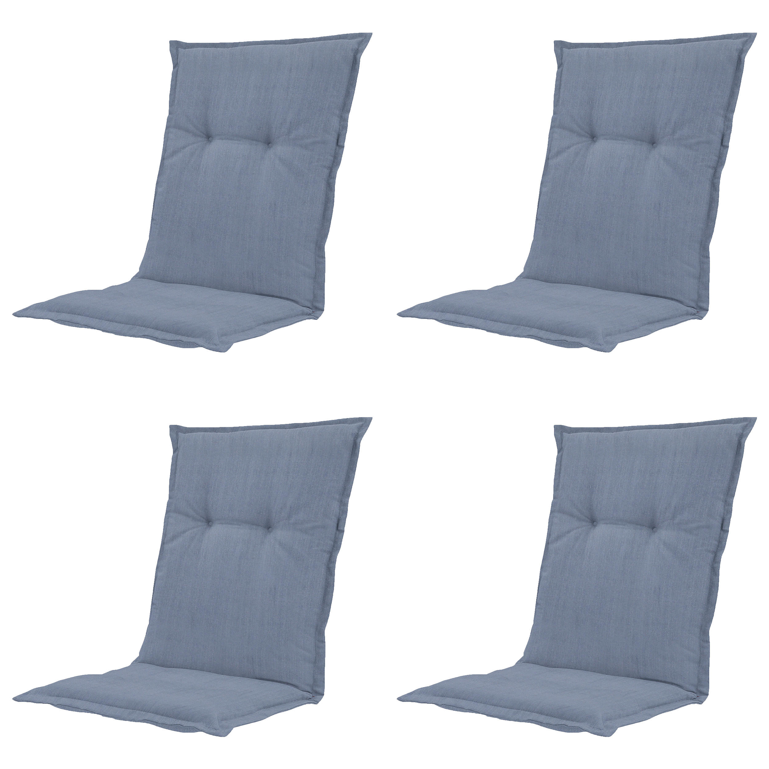 SESSELAUFLAGE in Blau  - Blau, MODERN, Textil (50/2/105cm) - Gardenson