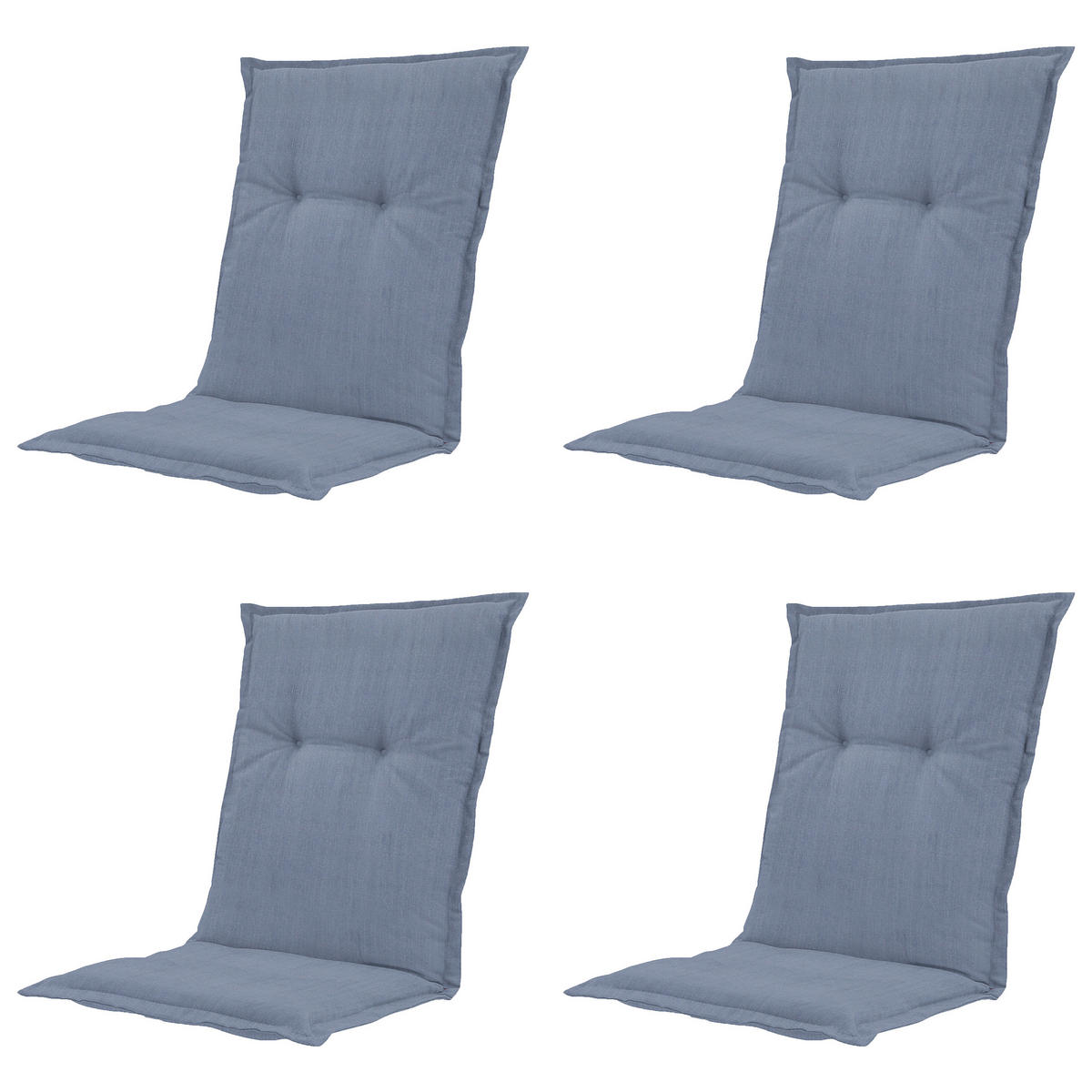 SESSELAUFLAGE in Blau  - Blau, MODERN, Textil (50/2/105cm) - Gardenson