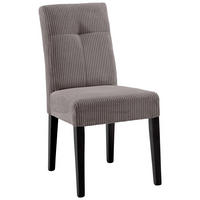 STUHL Cord Braun, Schwarz Buche massiv  - Schwarz/Braun, KONVENTIONELL, Holz/Textil (47,5/91,5/63cm) - home24