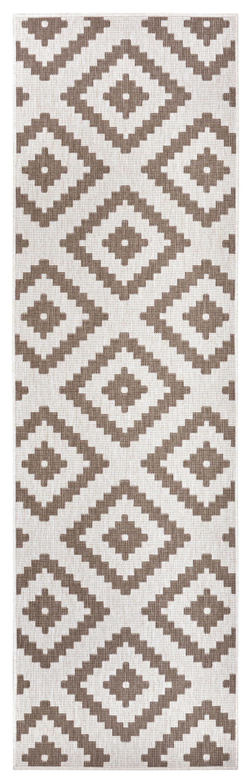 OUTDOORTEPPICH 80/250 cm Twin Creme, Cappuccino  - Creme/Cappuccino, Basics, Kunststoff (80/250cm)