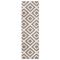 OUTDOORTEPPICH 80/250 cm Twin Creme, Cappuccino  - Creme/Cappuccino, Basics, Kunststoff (80/250cm)