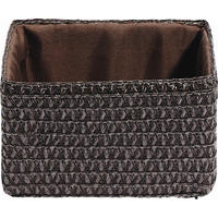 KOŠÍK DO REGÁLU, hnedá - hnedá, Basics, textil/plast (19/15/12cm) - Landscape