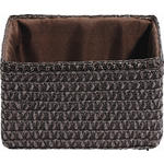 REGALKORB 19/15/12 cm   - Braun, Basics, Kunststoff/Textil (19/15/12cm) - Landscape