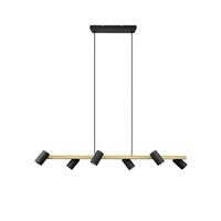 HÄNGELEUCHTE  115/150/18 cm   - Goldfarben/Schwarz, Design, Metall (115/150/18cm) - Trio Leuchten