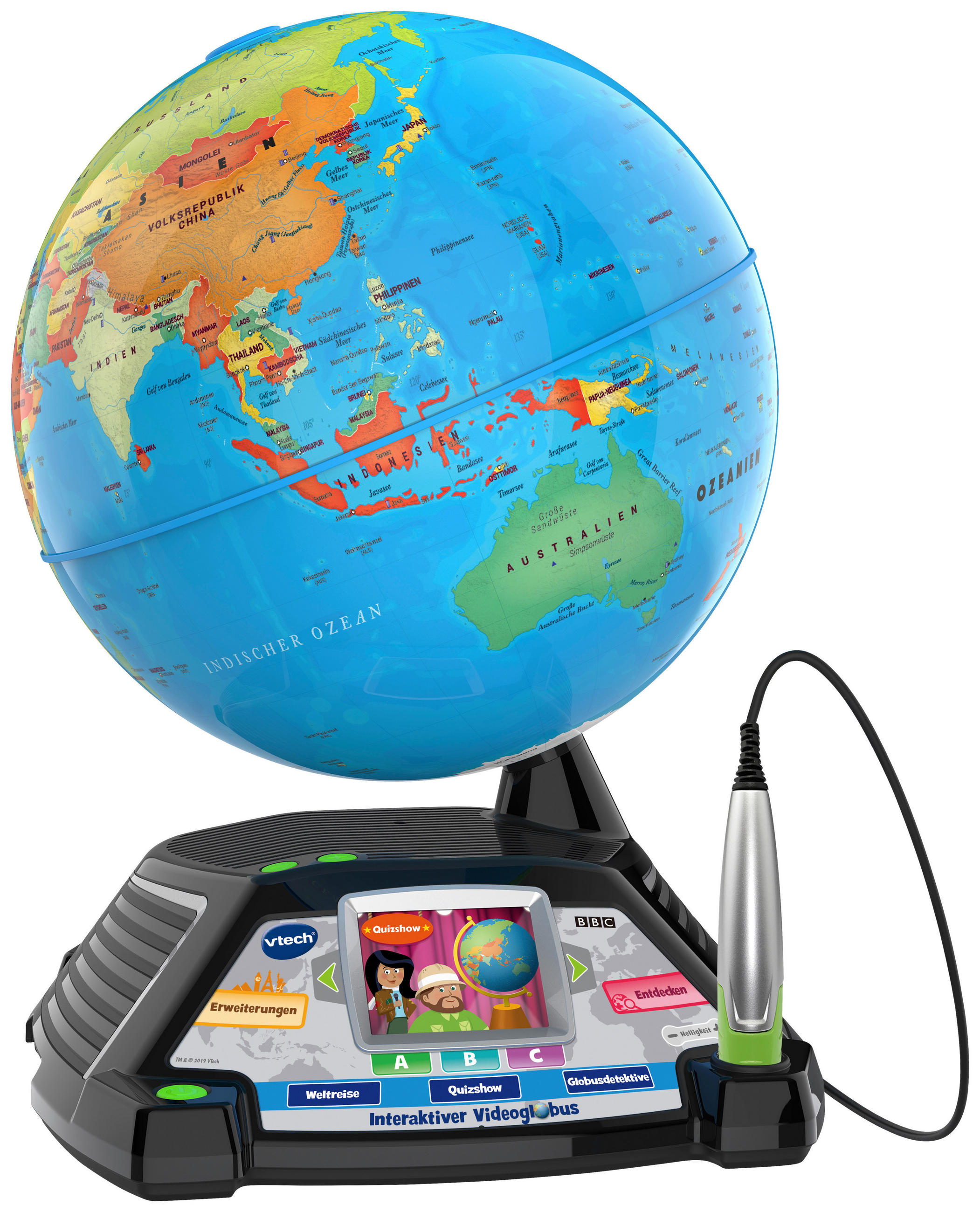 INTERAKTIVER VIDEOGLOBUS - Multicolor, Trend, Kunststoff (30,5/38,1cm) - Vtech