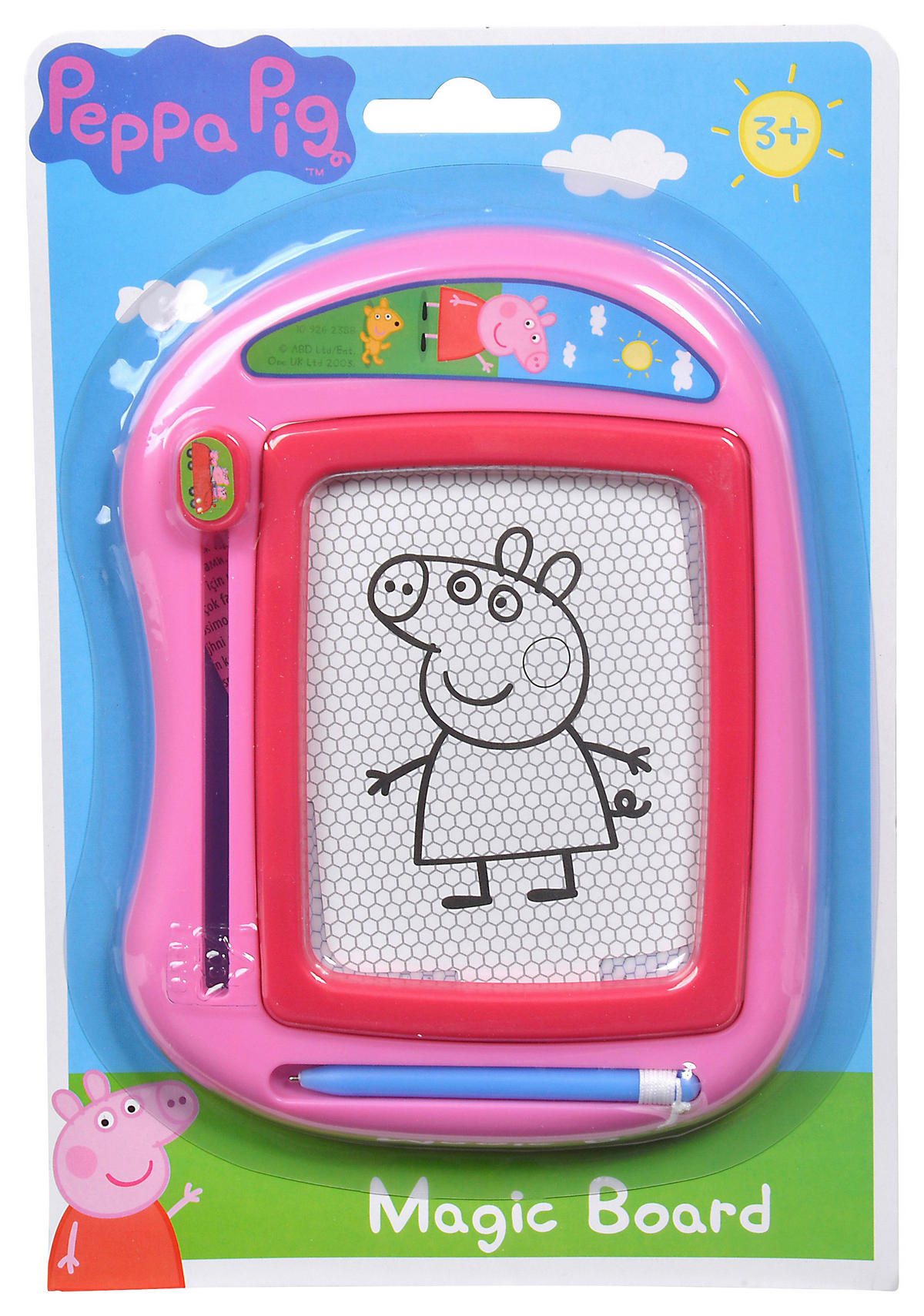 ČAROBNA TABLA - pink/večbarvno, Basics, umetna masa (1,5/17/25cm) - Simba