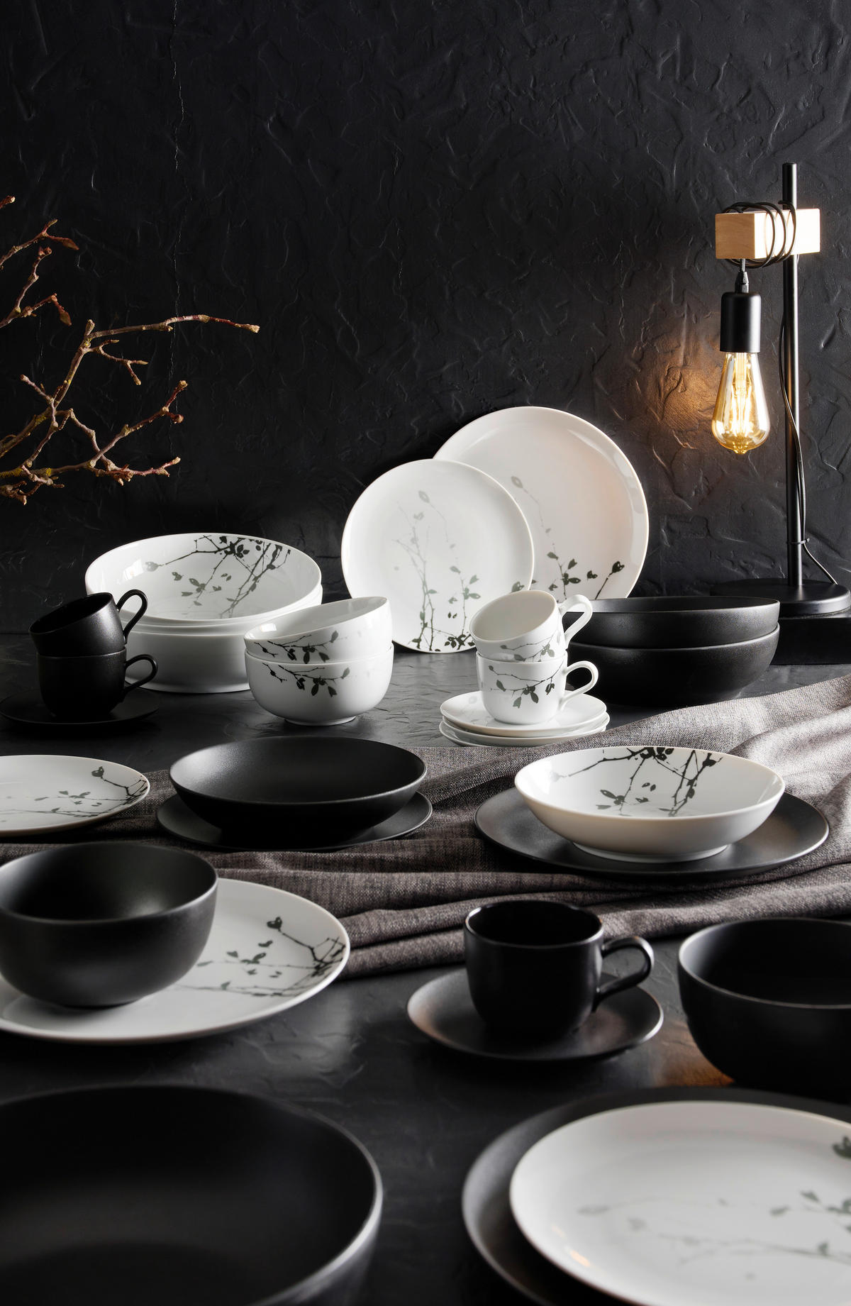 FARFURIE ADÂNCĂ 21 cm  - negru, Basics, ceramică (21cm) - Seltmann Weiden