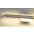 WANDLEUCHTE - Nickelfarben, Design, Glas/Metall (58cm)