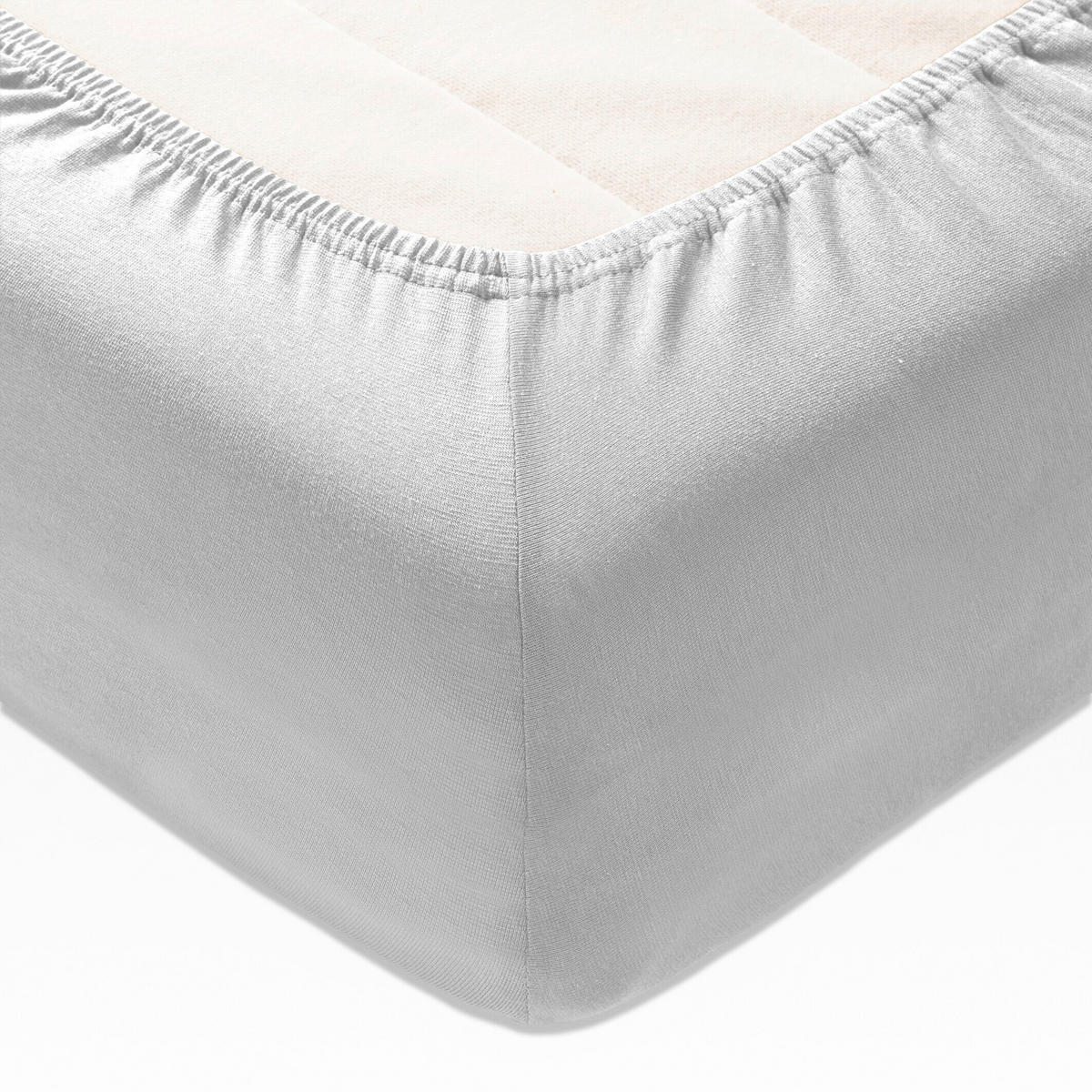 BOXSPRING-SPANNLEINTUCH 90-100/200 cm Jersey  - Hellgrau, Basics, Textil (90-100/200cm) - Joop!