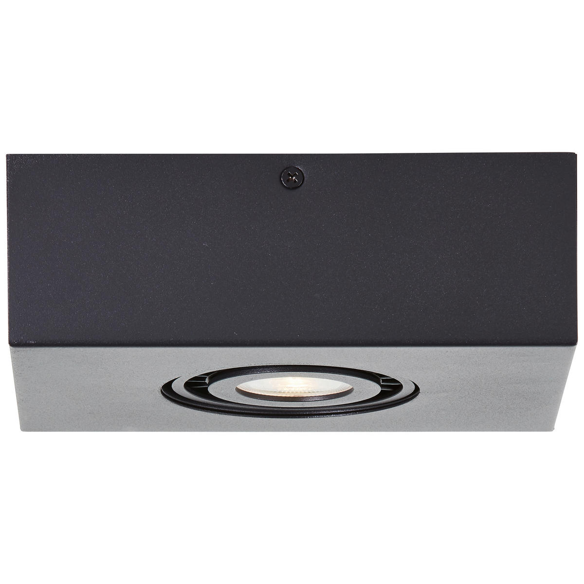 LED-DECKENLEUCHTE 20/9/15 cm   - Schwarz, KONVENTIONELL, Metall (20/9/15cm) - Brilliant