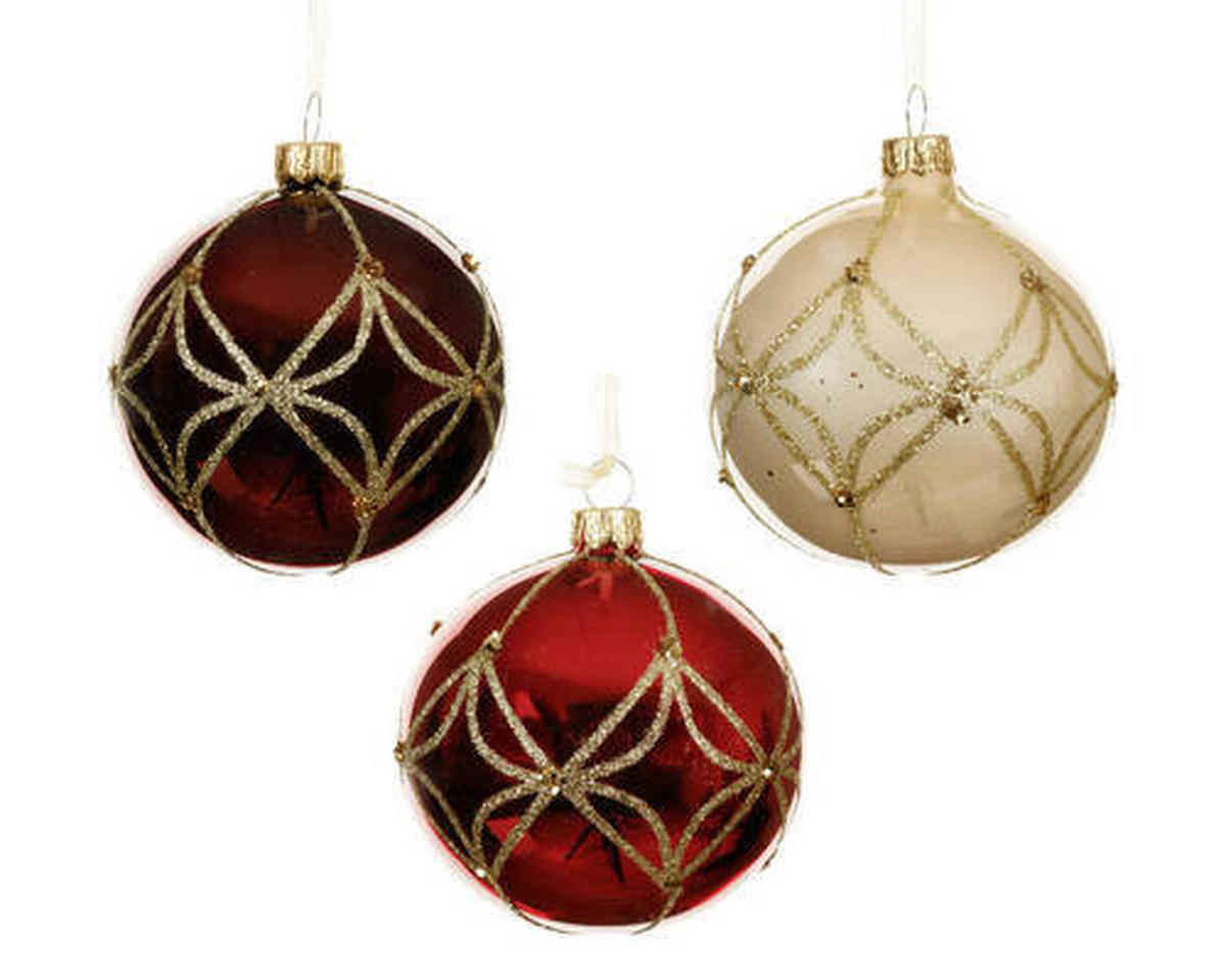 CHRISTBAUMKUGEL-SET 8 cm  - Basics (8cm)