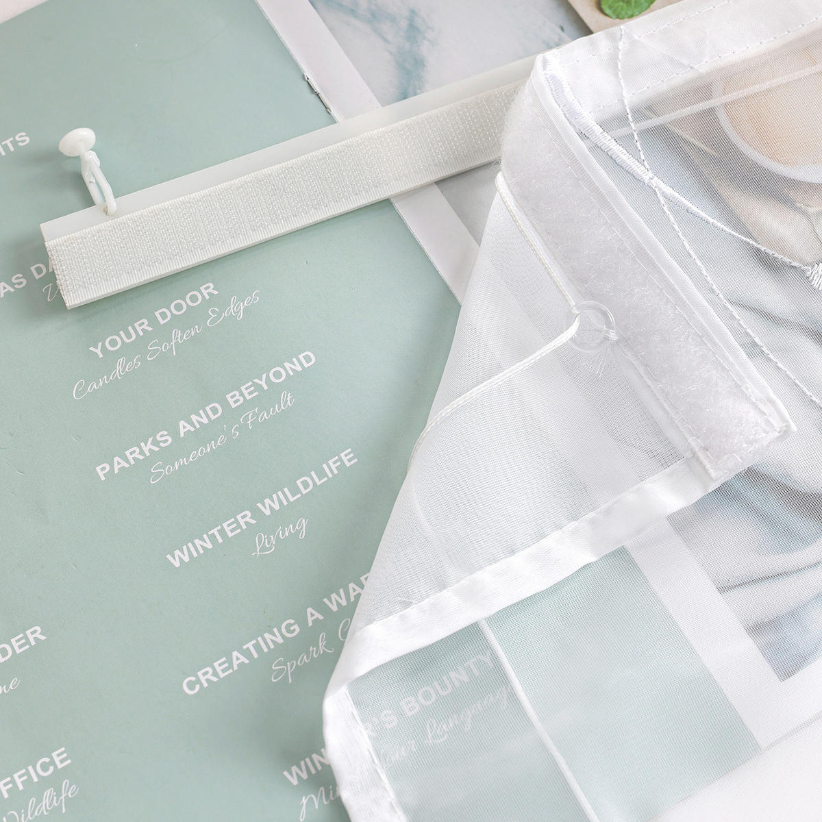 FALTROLLO  transparent  140/140 cm    - Weiß Hochglanz, Basics, Textil (140/140cm) - Joyswahl