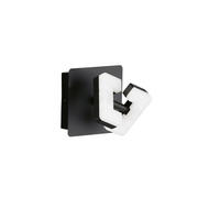 WANDSTRAHLER - Schwarz, Design, Kunststoff/Metall (11/11/10cm) - Fischer & Honsel