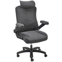 SCAUN DIRECTORIAL  in plasă tensionată negru  - negru, Modern, plastic/textil (80/125-133/75cm) - Livetastic