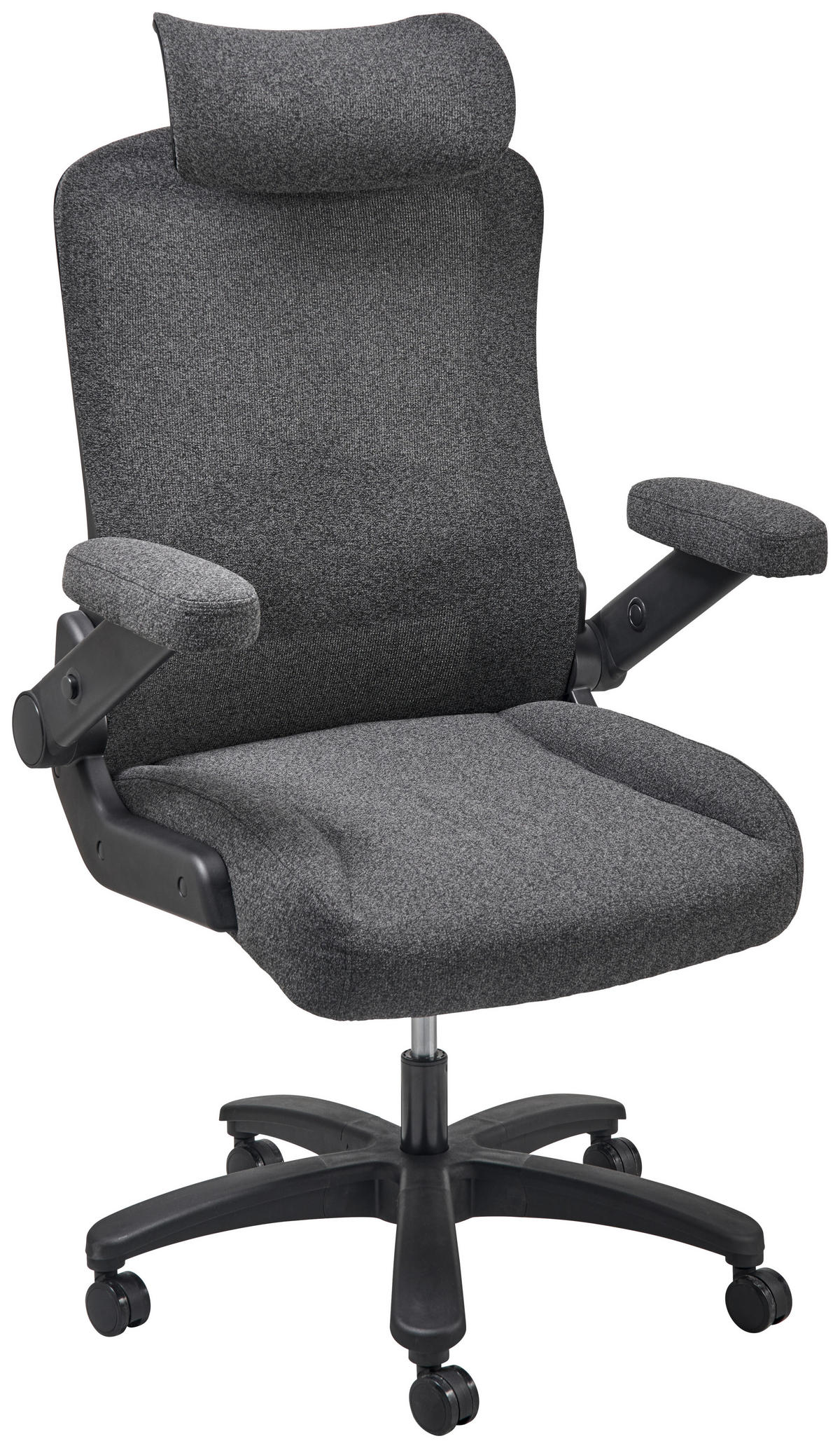 SCAUN DIRECTORIAL  in plasă tensionată negru  - negru, Modern, plastic/textil (80/125-133/75cm) - Livetastic