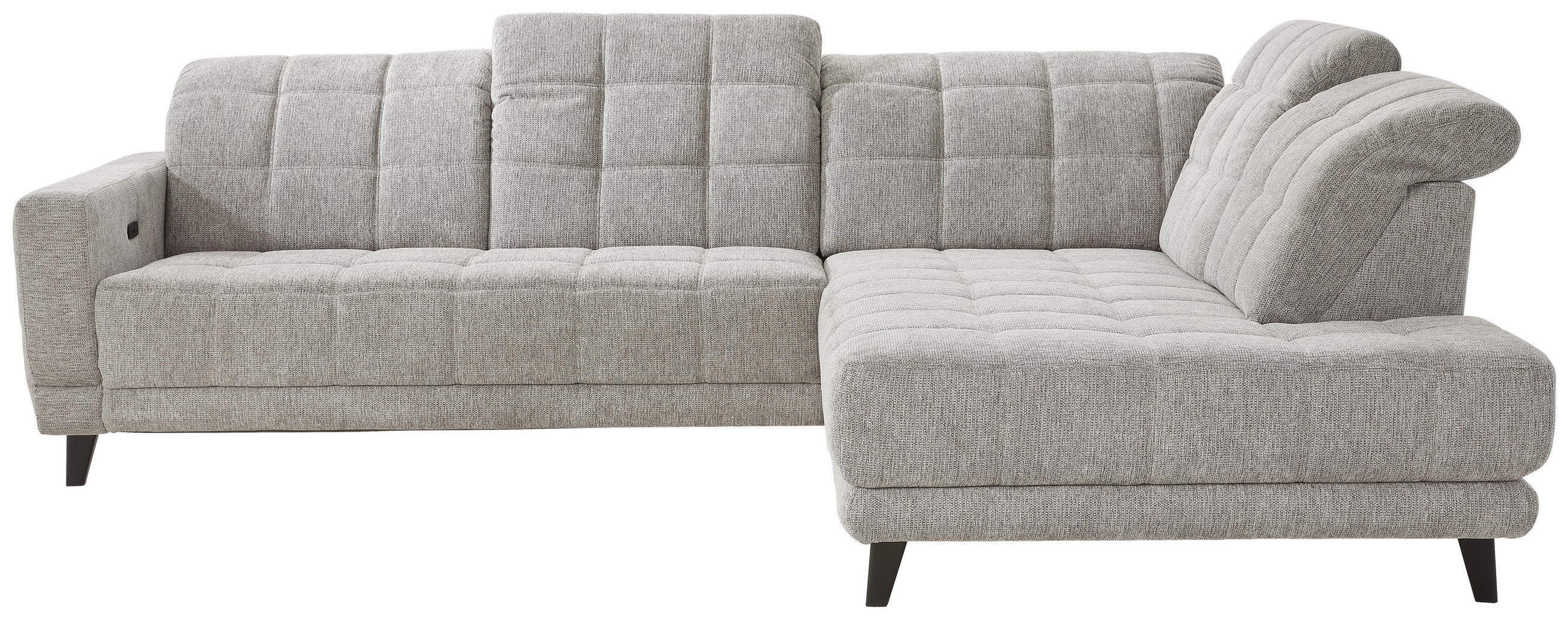 ROHOVÁ SEDACIA SÚPRAVA, textil, sivá - čierna/sivá, Design, drevo/textil (302/216cm) - Xora