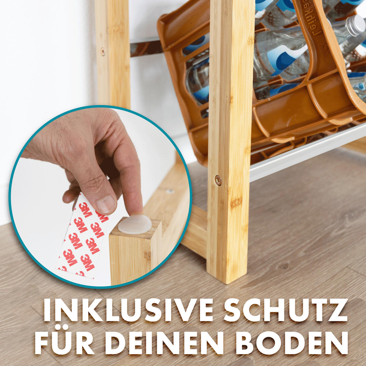 FLASCHENREGAL  - Beige, Basics, Holz (56/112/32cm) - Floordirekt