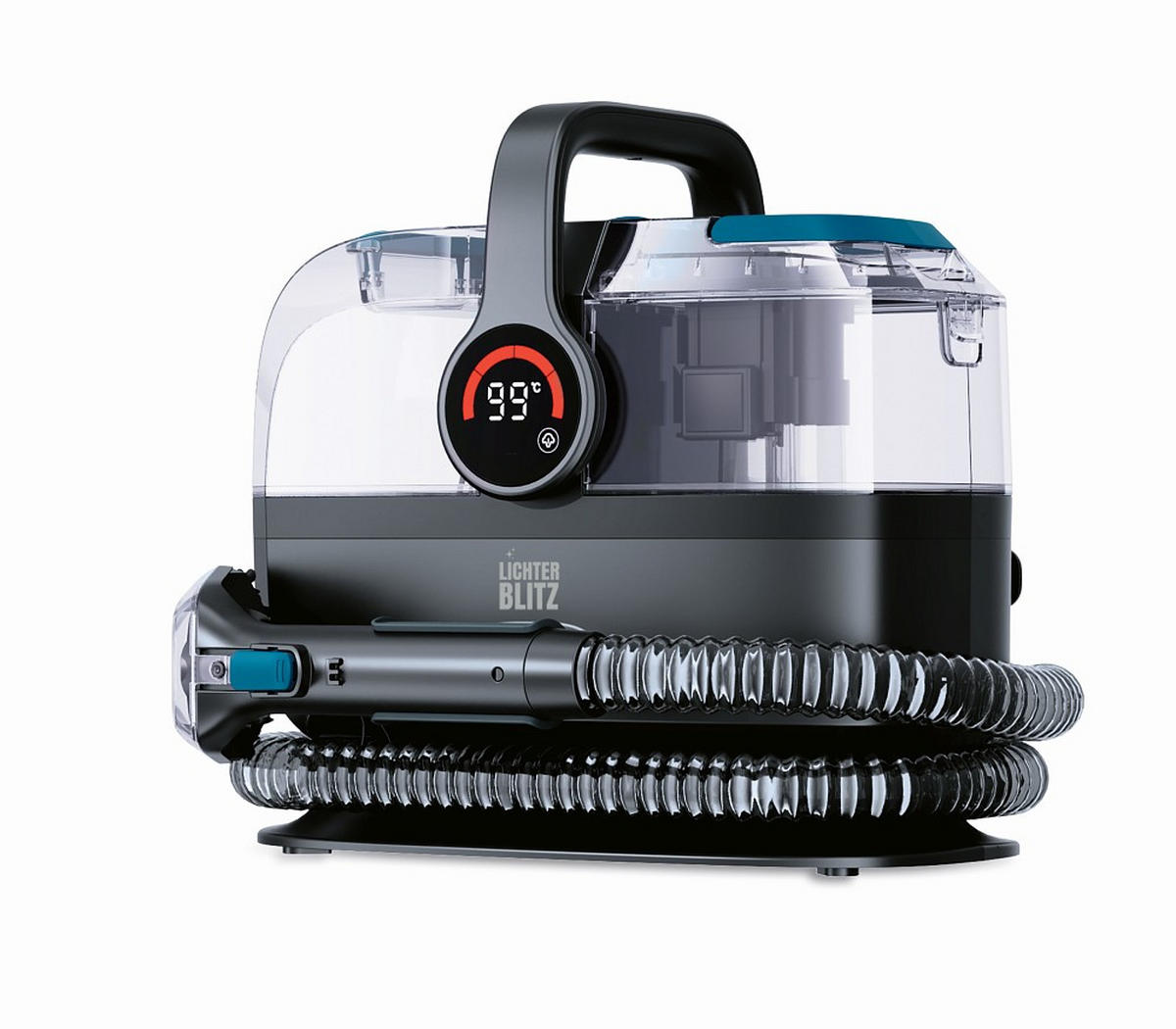 POLSTERREINIGER - Blau/Grau, Basics, Kunststoff (36/26,5/29,5cm) - Lichterblitz