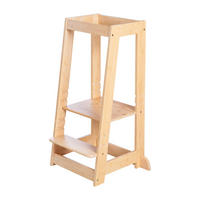 UČÍCÍ VĚŽ přírodní barvy  - přírodní barvy, Basics, dřevo (54/88/43,5cm) - Roba