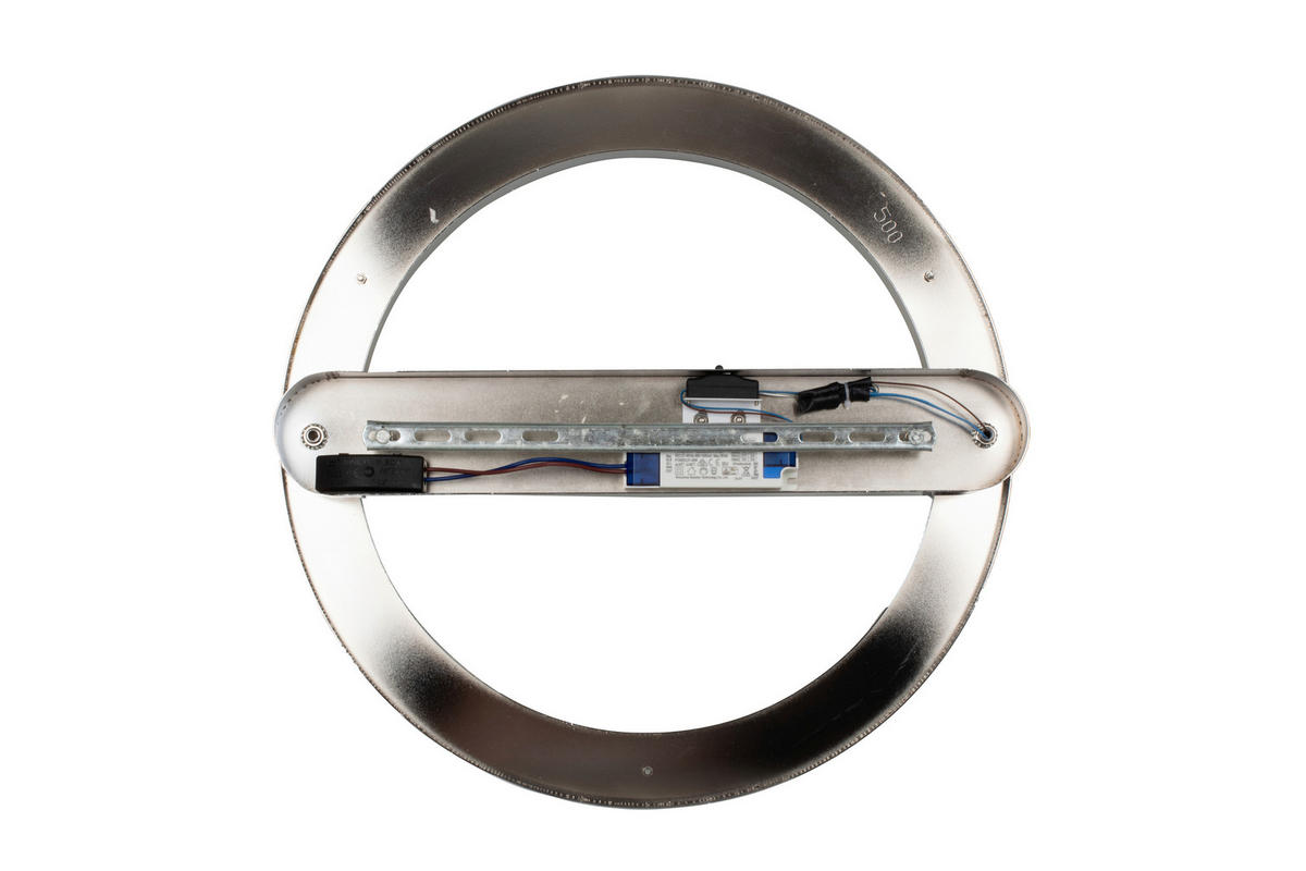 LED-DECKENLEUCHTE 50/29.5 cm   - Transparent, LIFESTYLE, Glas/Metall (50/29.5cm) - Glandor