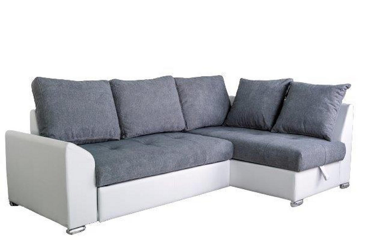 SJEDEĆA GARNITURA drvo, metal, tekstil  siva, bijela   - bijela/siva, Design, drvni materijal/drvo (240/150cm) - Xora