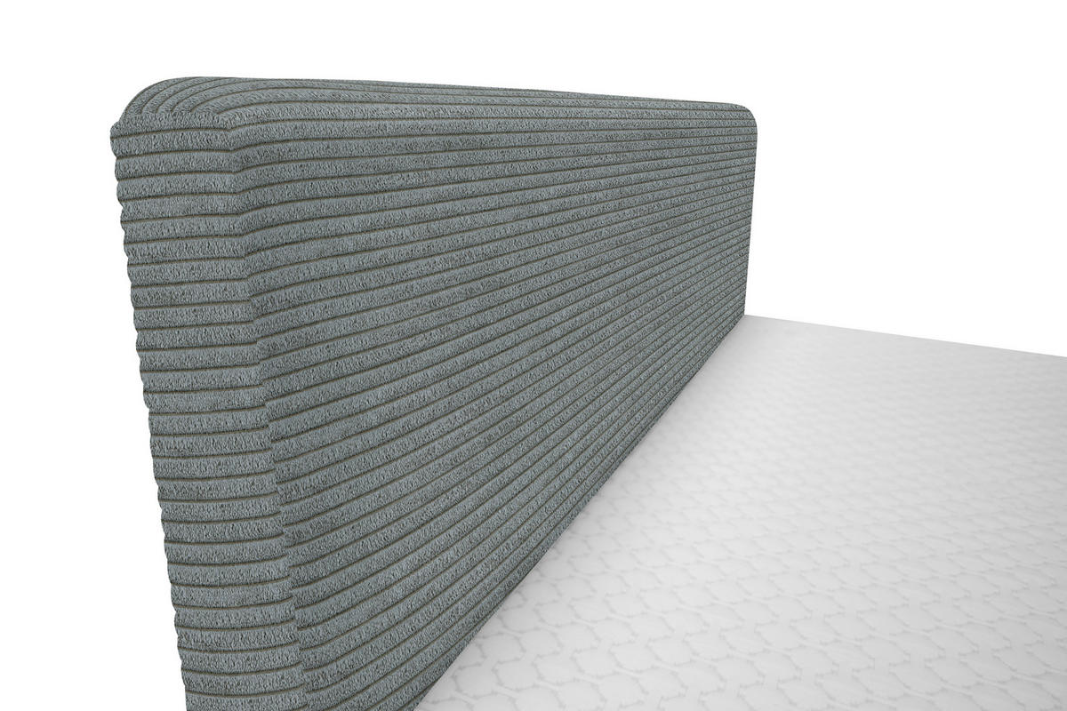 BOXBETT 180/200 cm  in Grau  - Schwarz/Grau, Design, Holz/Holzwerkstoff (180/200cm) - Xora