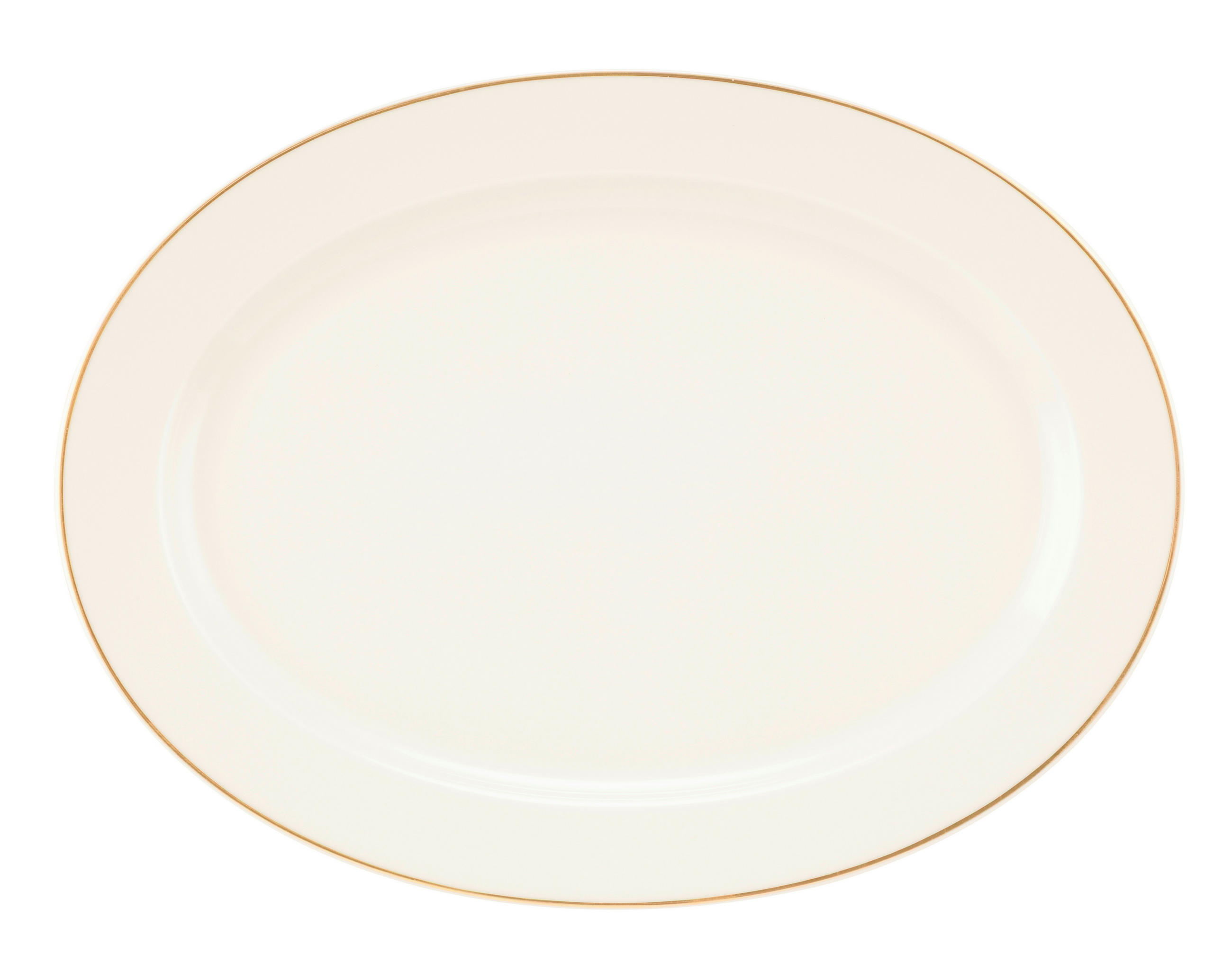 KÍNÁLÓTÁL  35/26 cm   - krémszínű/aranyszínű, Basics, kerámia (35/26cm) - Seltmann Weiden