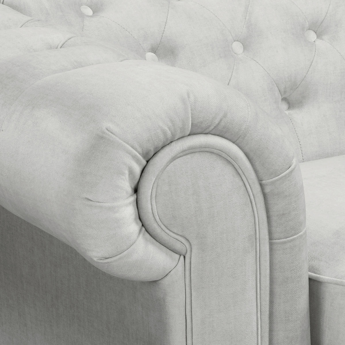 ECKSOFA Mikrofaser Hellgrau  - Hellgrau/Braun, Design, Holz/Textil (284/182cm) - P & B