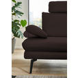 ECKSOFA in Echtleder Braun  310/180 cm  - Schwarz/Braun, Design, Leder/Metall (310/180cm) - Dieter Knoll