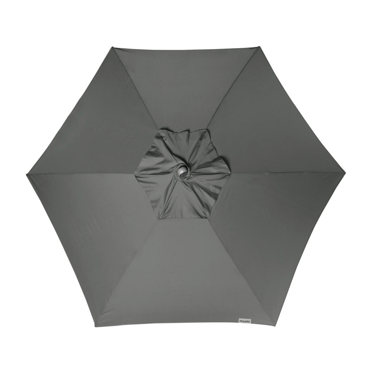 SONNENSCHIRM 280 cm Anthrazit  - Anthrazit/Silberfarben, Basics, Textil/Metall (280/280cm) - Doppler